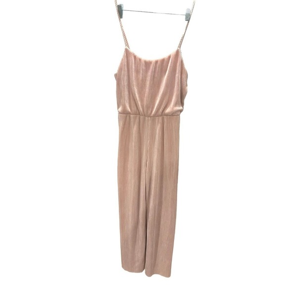 Forever 21 Pants - Forever 21 Light Pink Plisse Jumpsuit
